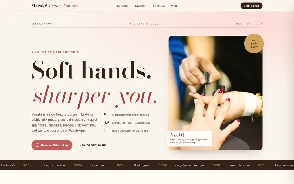 Beauty salon in Lagos preview