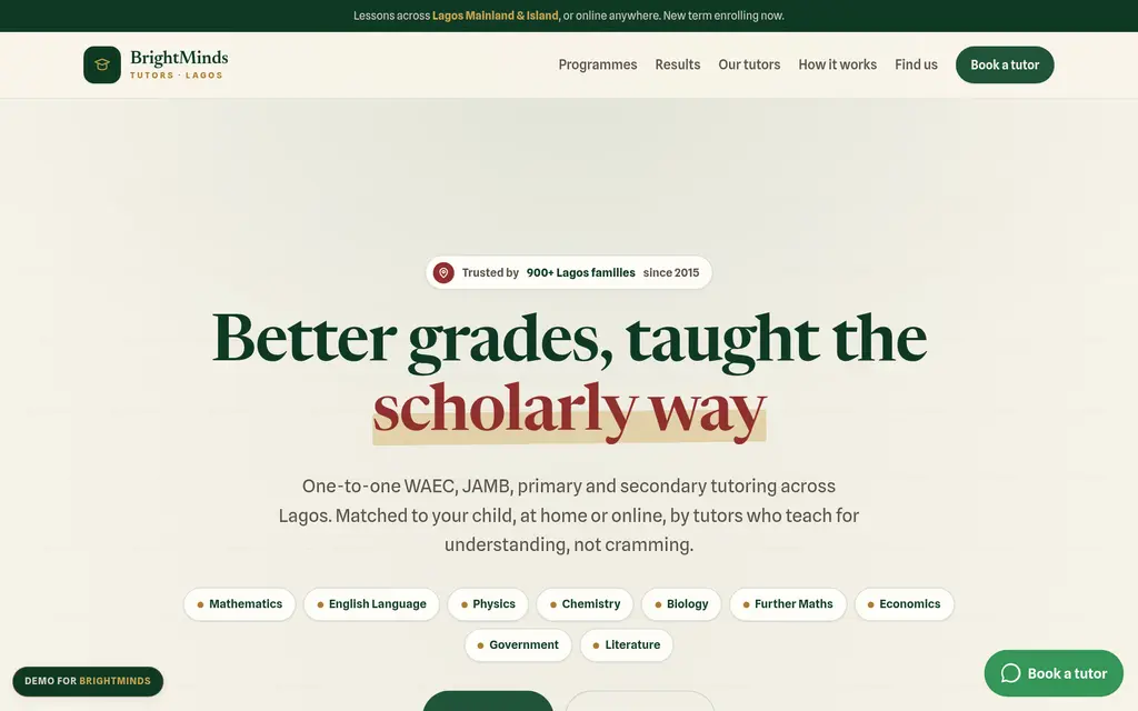 Tutoring in Lagos preview